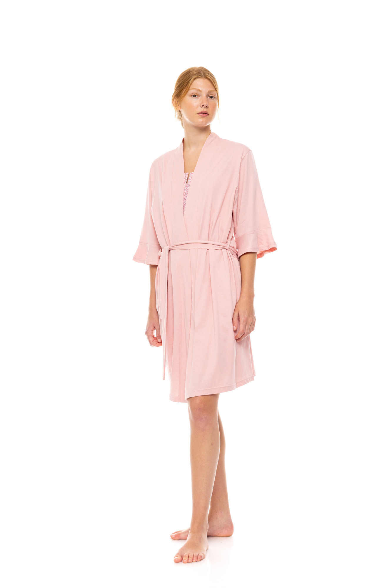 Ρόμπα Χιαστί Pink Label-Βερικοκί Κωδ.SN-101