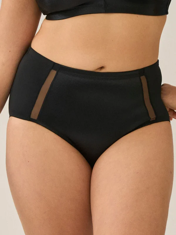 Ψηλόμεσο σλιπ Curve Hugger - Μαύρο Naturana 4662_400