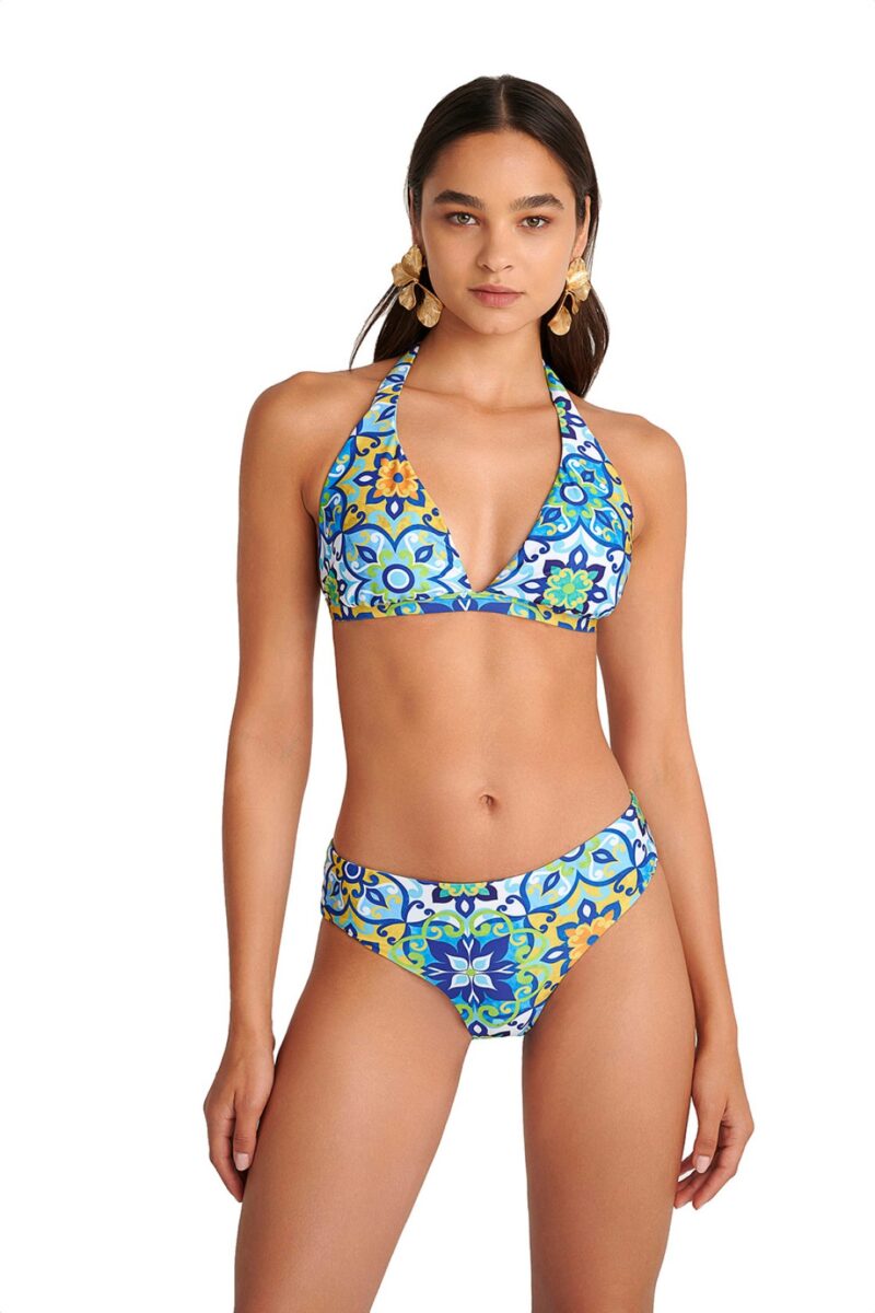 Μαγιό Blue Tiles Τριγωνικό Bikini Top Cup D 25366147D - Image 3