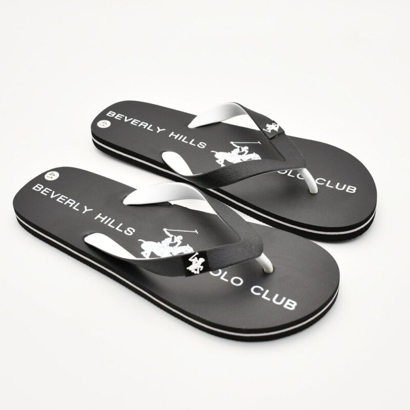 POLO CLUB BHPC Ανδρική παντόφλα σε μαύρο χρώμα 2778-BLACK