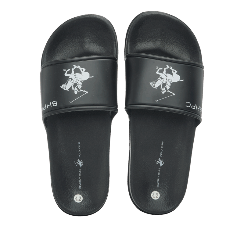 Παντόφλες Ανδρικές Beverly Hills Polo Club 2081-BLACK σε μαύρο χρώμα 2081-001 - Image 2