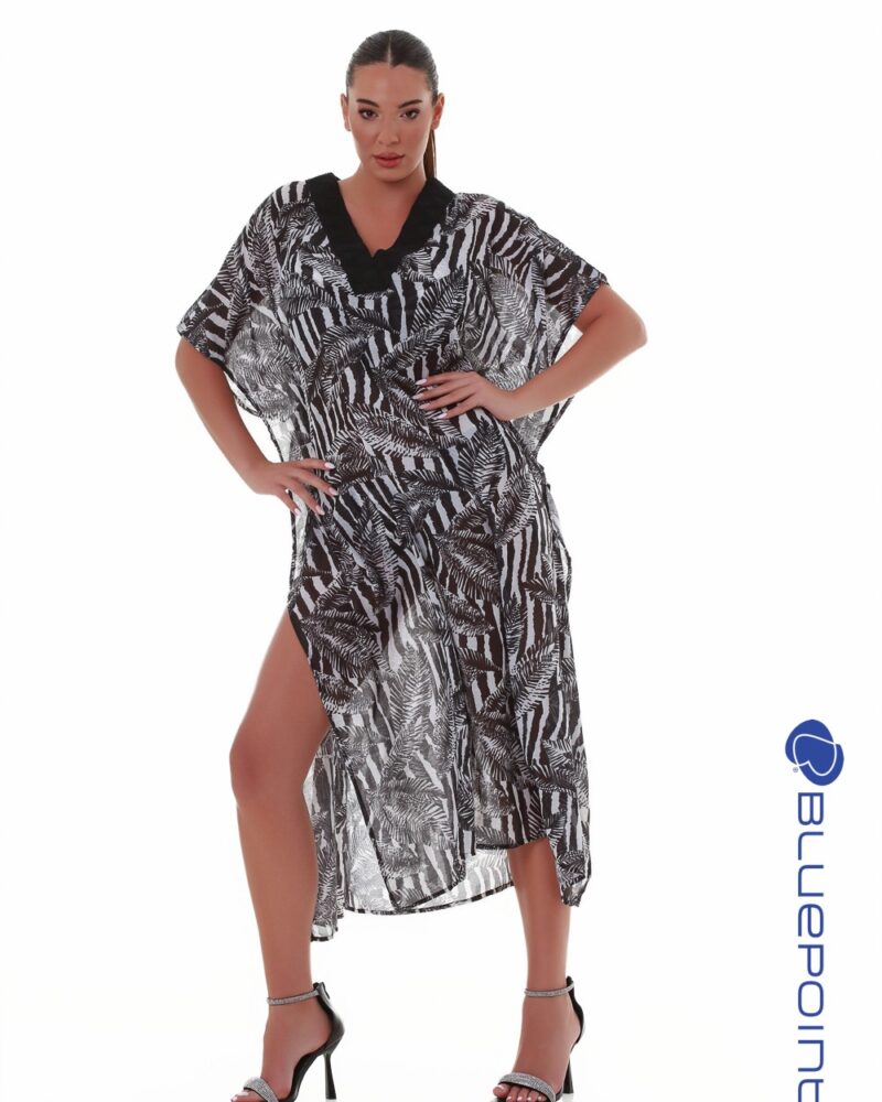 Bluepoint Kαφτάνι Maxi "BLACK AND WHITE"  25084065-02