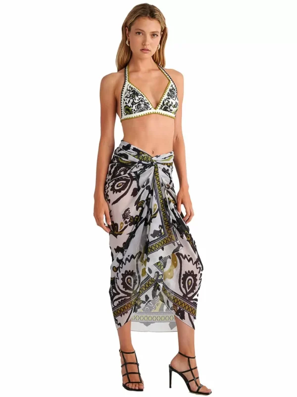 Beachwear BLU4U Batik Crochet Παρεό Θαλάσσης - Αέρινο Ύφασμα 25383135-02