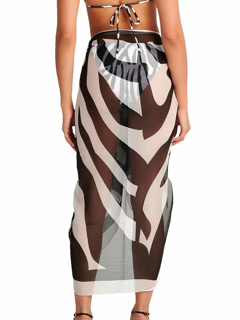 Beachwear BLU4U Zebra Παρεό Θαλάσσης - Αέρινο Ύφασμα 25383171-02 - Image 3