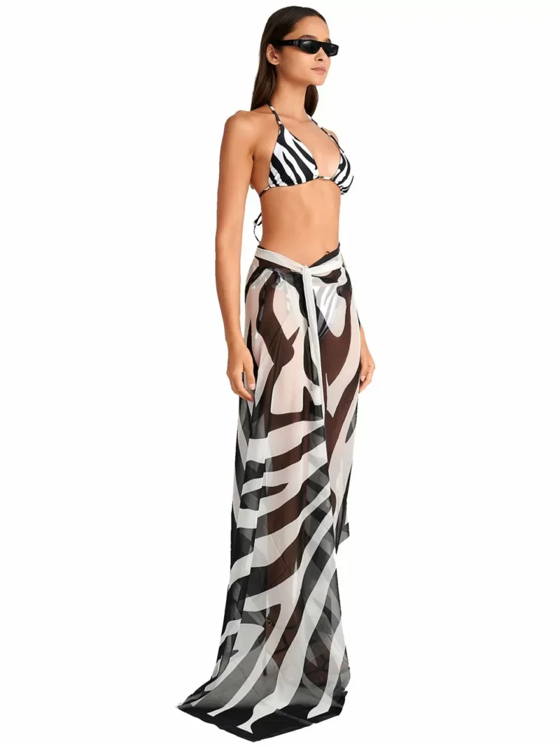 Beachwear BLU4U Zebra Παρεό Θαλάσσης - Αέρινο Ύφασμα 25383171-02 - Image 4