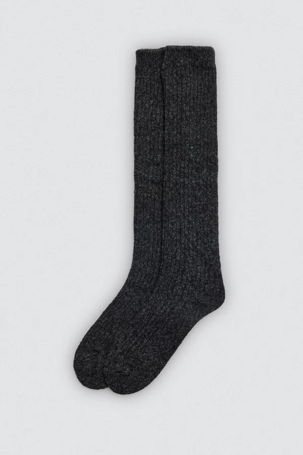 Κάλτσες Γκέτες με Ριπ Ύφανση 12979 - Black, 36-41
