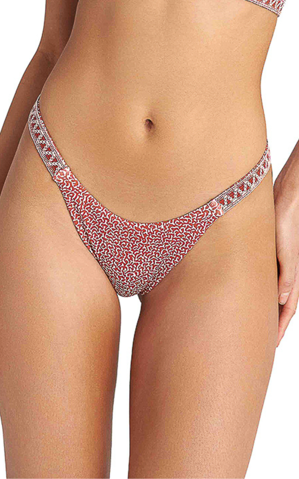 Brazilian Bikini Slip με τύπωμα και λεπτομέρεια με λάστιχο στο πλά Blu4u 26365261-47