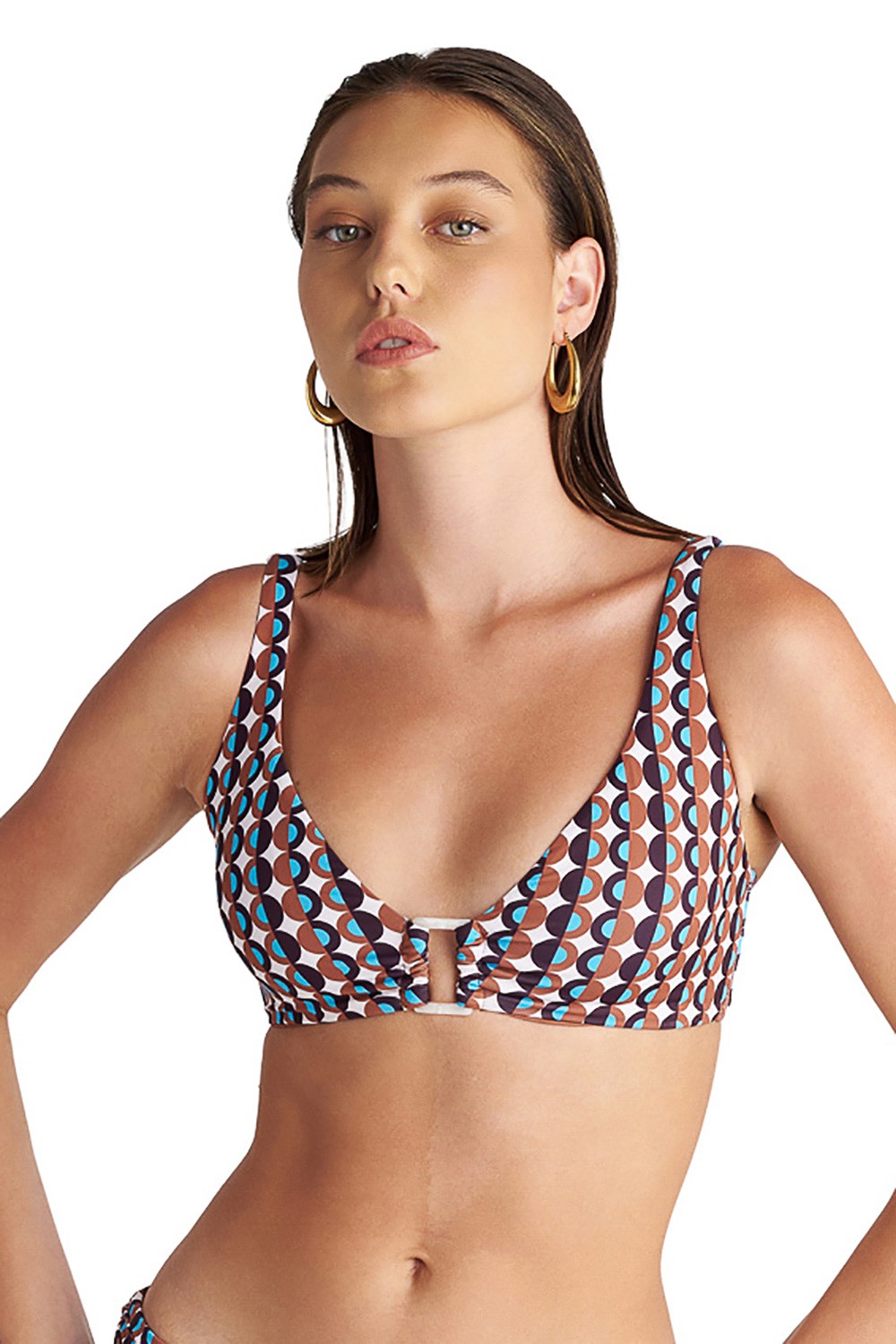 Bikini top τρίγωνο με μεταλλικό κούμπωμα στο πίσω μέρος BLU4U 26366465D-47