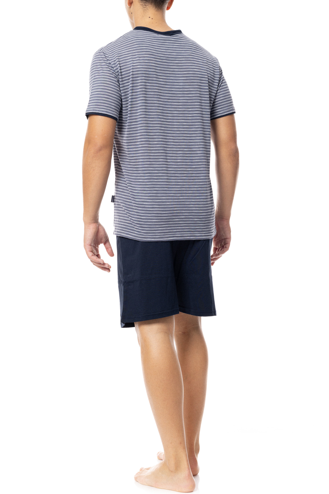 Ανδρική Καλοκαιρινή Πυτζάμα Stripe V-Neck Ulisse S-M479 - Image 5